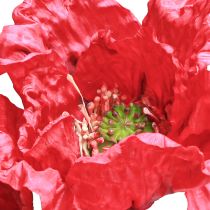 Artikel Deco Klaproos Grote Kunstbloemen Rode Klaprozen 88cm 3 Stuks