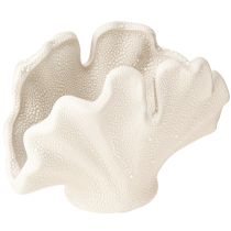 Artikel Decoratieve schelpenvaas mini keramiek vaas crème 14×7.5×9.5cm
