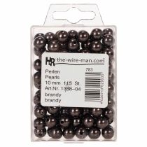 Artikel Decoratieve kralen bruin Ø10mm 115 st
