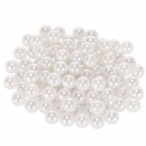 Artikel Decoratieve kralen wit Ø10mm 115 st
