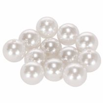 Artikel Decoratieve kralen wit Ø20mm 12 st