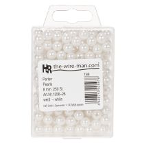 Artikel Decoratieve witte kralen, Ø8mm, 250 stuks
