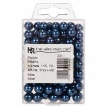 Artikel Decoratieve kralen Ø10mm blauw 115 st
