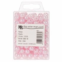 Artikel Decoratieve kralen Ø10mm roze 115 st