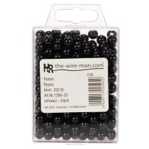 Artikel Decoratieve kralen Ø8mm zwart 250 stuks