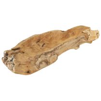 Artikel Decoratieve schaal hout teak naturel maritiem 46x14x7cm