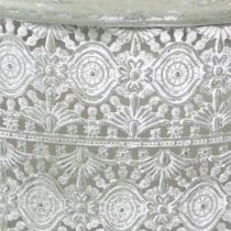 Artikel Decoratieve metalen schaal met handvatten, vintage plantenbak, set van 3
