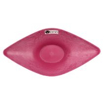 Decoratieve kom roze 34cm x 17,5cm H10cm, 1stuk