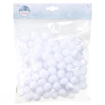 Artikel Decoratieve sneeuwbal mini Ø2cm witte sneeuwbollen 320 stuks 4 zakken