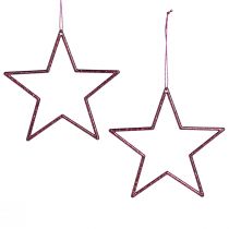 Artikel Decoratieve sterren kerstboomversiering Berry Glitter Ø12cm 12 st