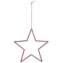 Artikel Decoratieve kerststerren, glitterrood, 18 cm, 8 stuks - Kerstboomversieringen en raamdecoraties