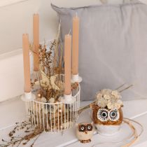 Artikel Decoratieve sterren, hennep raffia, 7,5 cm, kerstboomversieringen, 8 stuks