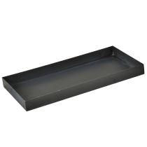 Artikel Decoratief dienblad metalen dienblad zwart grijs gewassen 30×15cm