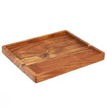 Artikel Decoratief dienblad dienblad hout acacia geolied 30x25cm