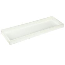 Artikel Decoratief dienblad langwerpig houten dienblad wit shabby 42×14×3cm 3st