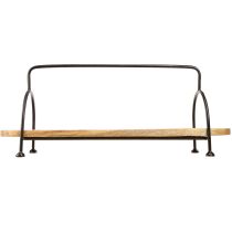 Artikel Decoratief dienblad, langwerpig ovaal houten dienblad met handvat 70cm