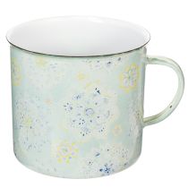 Artikel Decoratieve mok, plantenpot, mandala, geëmailleerd, Ø13cm H12cm