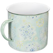 Artikel Decoratieve mok, plantenpot, mandala, geëmailleerd, Ø13cm H12cm