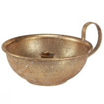 Artikel Decoratieve beker met kandelaar gouden stokkandelaar antiek Ø17cm