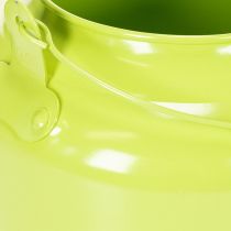 Artikel Decoratieve metalen theepot, appelgroen - bloempot - Ø20cm H15cm - veelzijdige tuindecoratie en cadeau-idee