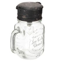 Artikel Decoratief drinkglas met LED-lamp Ø8cm H16cm