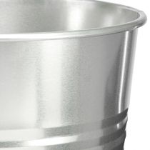 Artikel Decoratieve vaas metaal conische vloervaas zilver H 49cm 18L