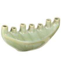 Artikel Decoratieve vaas boot keramiek vaas lichtgroen 23×8,5×11cm