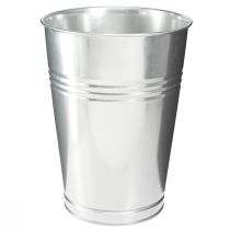 Artikel Decoratieve vaas voor droge decoratie metalen vaas zilver H30cm 7,5l