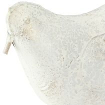Artikel Decoratieve Vogel Metalen Decoratieve Figuur Vintage Wit Goud 35x32.5cm