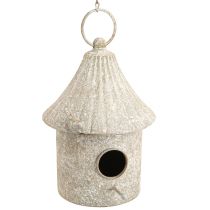 Artikel Decoratieve vogelhuisje metalen hangende decoratie in antiek Ø15cm H21cm