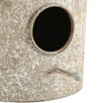 Artikel Decoratieve vogelhuisje metalen hangende decoratie in antiek Ø15cm H21cm