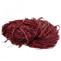 Decoratieve bast voor handwerk Natuurlijke raffia bast Bordeaux 300g