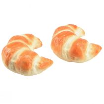 Artikel Decoratieve croissant kunstvoerdummy 10cm 2st