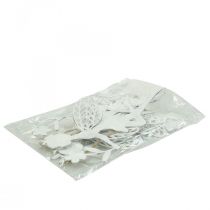 Artikel Decoratieve elfjes raamdecoratie lente metaal wit H20cm 4 stuks