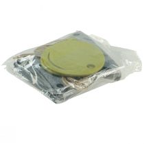 Artikel Decoratieve verjaardagswimpelkettingslinger van vilt grijsgroen 300cm