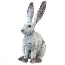 Artikel Decoratief konijn zittend shabby chic wit decoratief figuur H46,5cm