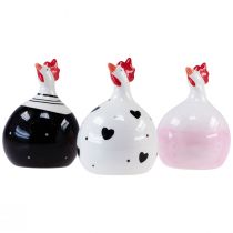Artikel Decoratieve kippen Paasdecoratiefiguren haan 11,5cm 3st