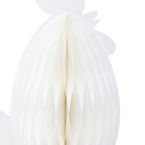 Artikel Decoratief kippenhoningraatpapier wit oranje 5,5×3,5×6cm 6 st
