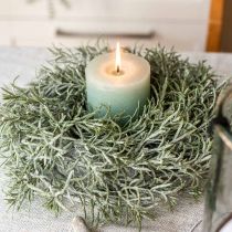 Sierkrans Ø30cm met glitter groen