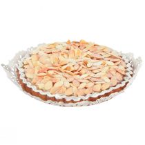 Decoratieve amandeltaart eetdummy bakkerijdecoratie 19cm