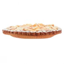 Artikel Decoratieve amandeltaart voor etalages en bakkerijen, bedrieglijk realistische neptaart, 19 cm