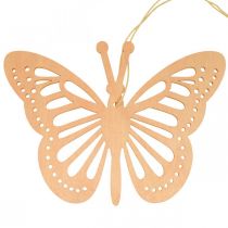 Artikel Decoratieve vlinders decoratie hanger oranje/roze/geel 12cm 12 stuks