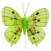 Artikel Decoratieve vlinders groen 8cm 6st