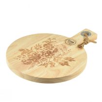 Artikel Decoratieve snijplank rond mangohout serveerplank hout Ø26cm