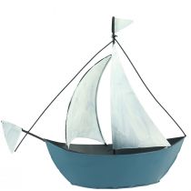 Artikel Decoratief zeilboot metalen schip voor decoratie 32,5×10×29cm