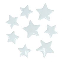 Decoratieve sterren voor sprenkelen wit 4-5cm 72st