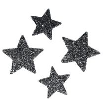 Artikel Decoratieve sterren om te strooien 4-5cm zwart 40st