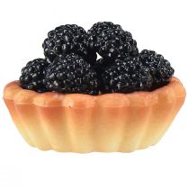 Artikel Decoratieve minitaartjes met fruit, 6 cm, kunstmatige taartreplica's voor etalages en displays, set van 4