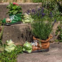 Artikel Decoratieve plantenbak, schoen met kikker, keramiek 30×18cm H15cm