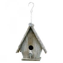Artikel Decoratief vogelhuisje om op te hangen Vogelhuisje Deco Grijs H22cm